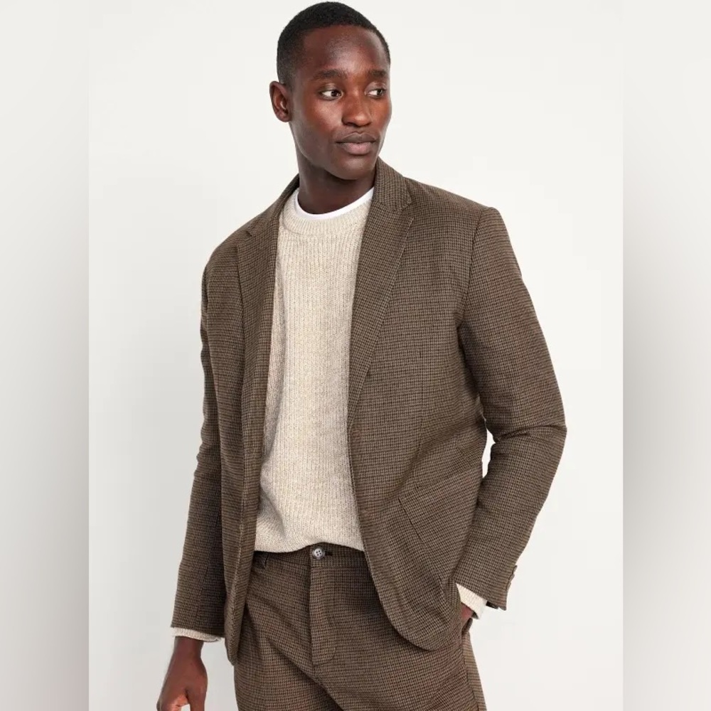 Old Navy Tweed Herringbone Blazer